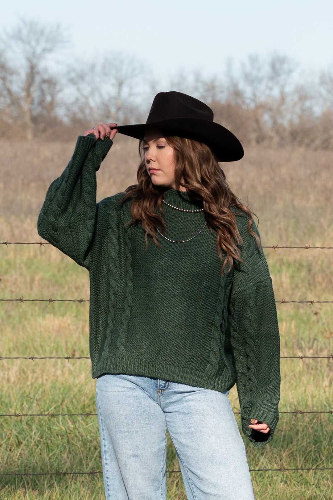 Oliver Cable Knit Sweater - Lunabelle West