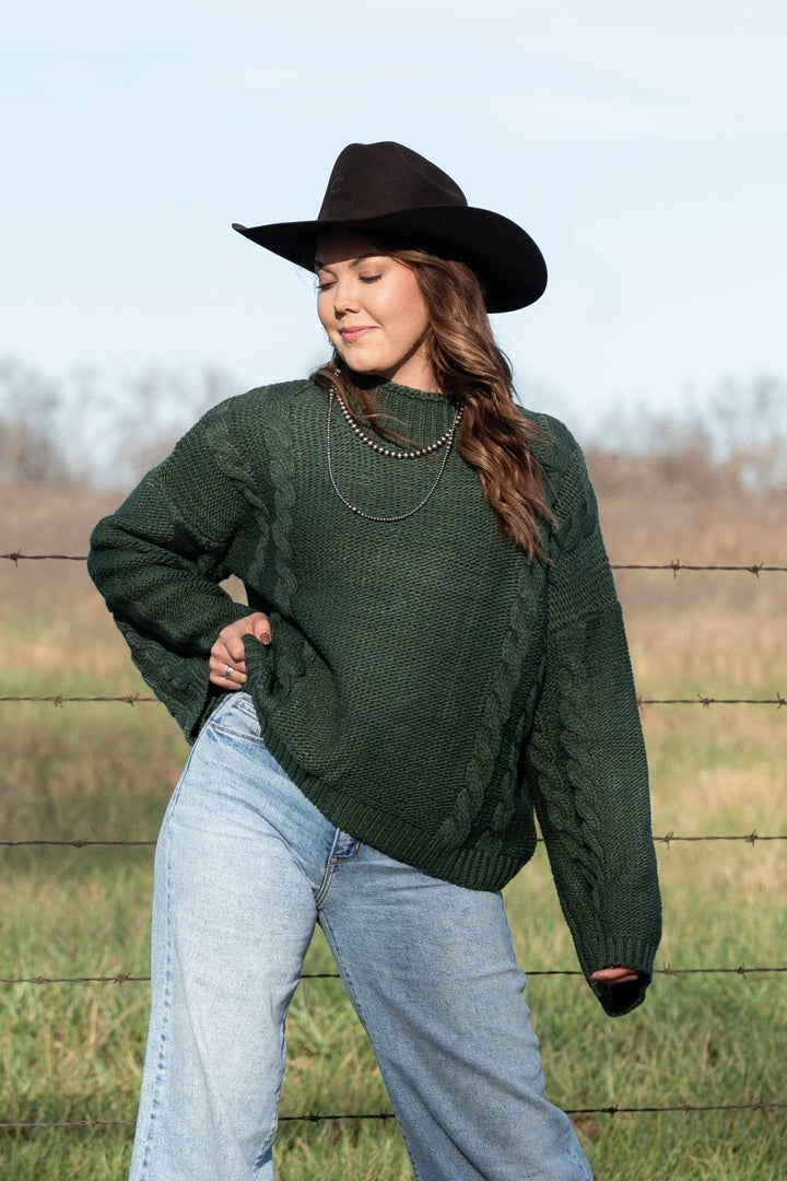 Oliver Cable Knit Sweater - Lunabelle West