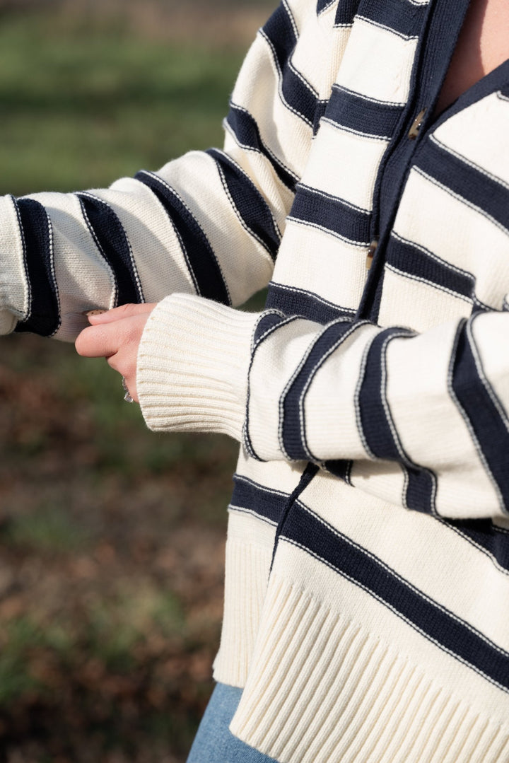 Marina Striped Cardigan - Lunabelle West