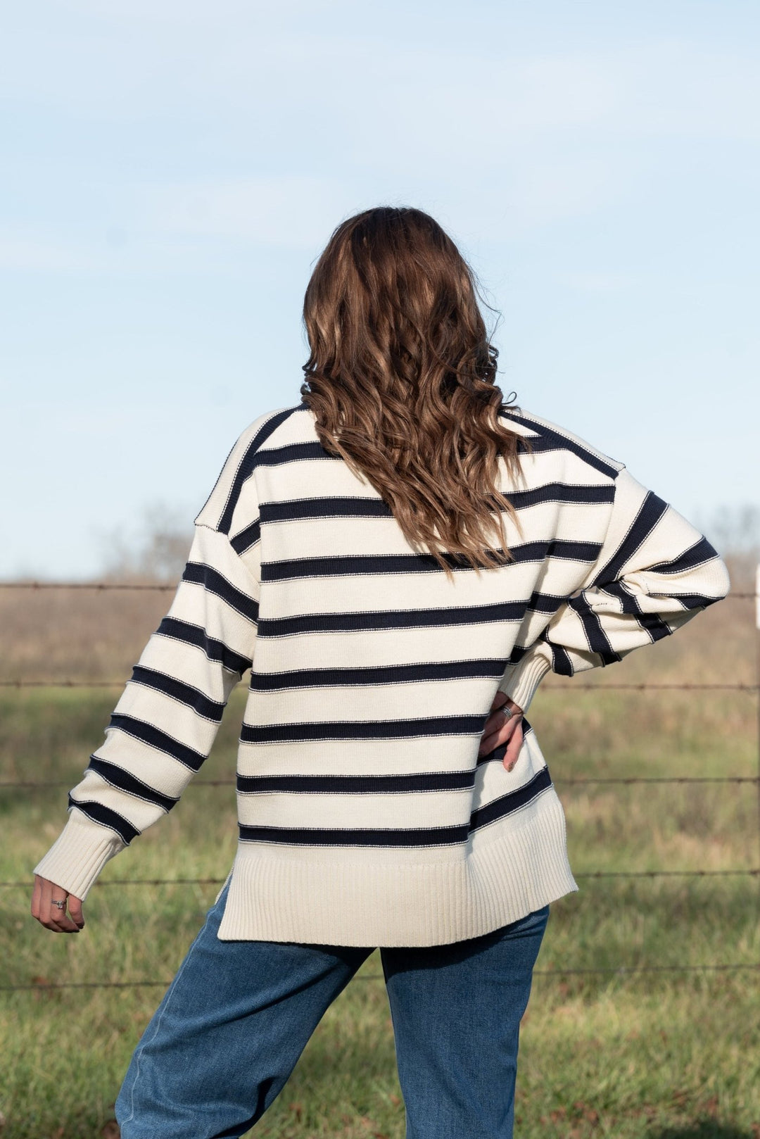 Marina Striped Cardigan - Lunabelle West