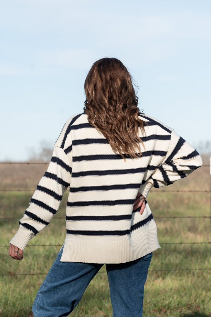 Marina Striped Cardigan - Lunabelle West
