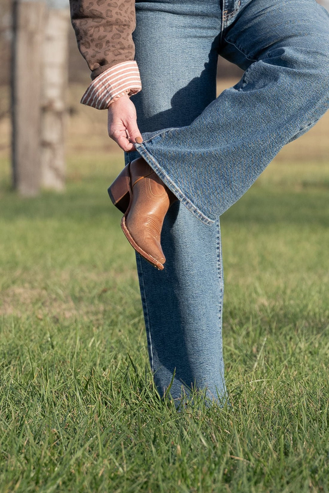 Kaitlyn Slim Wide Leg Jeans - Lunabelle West