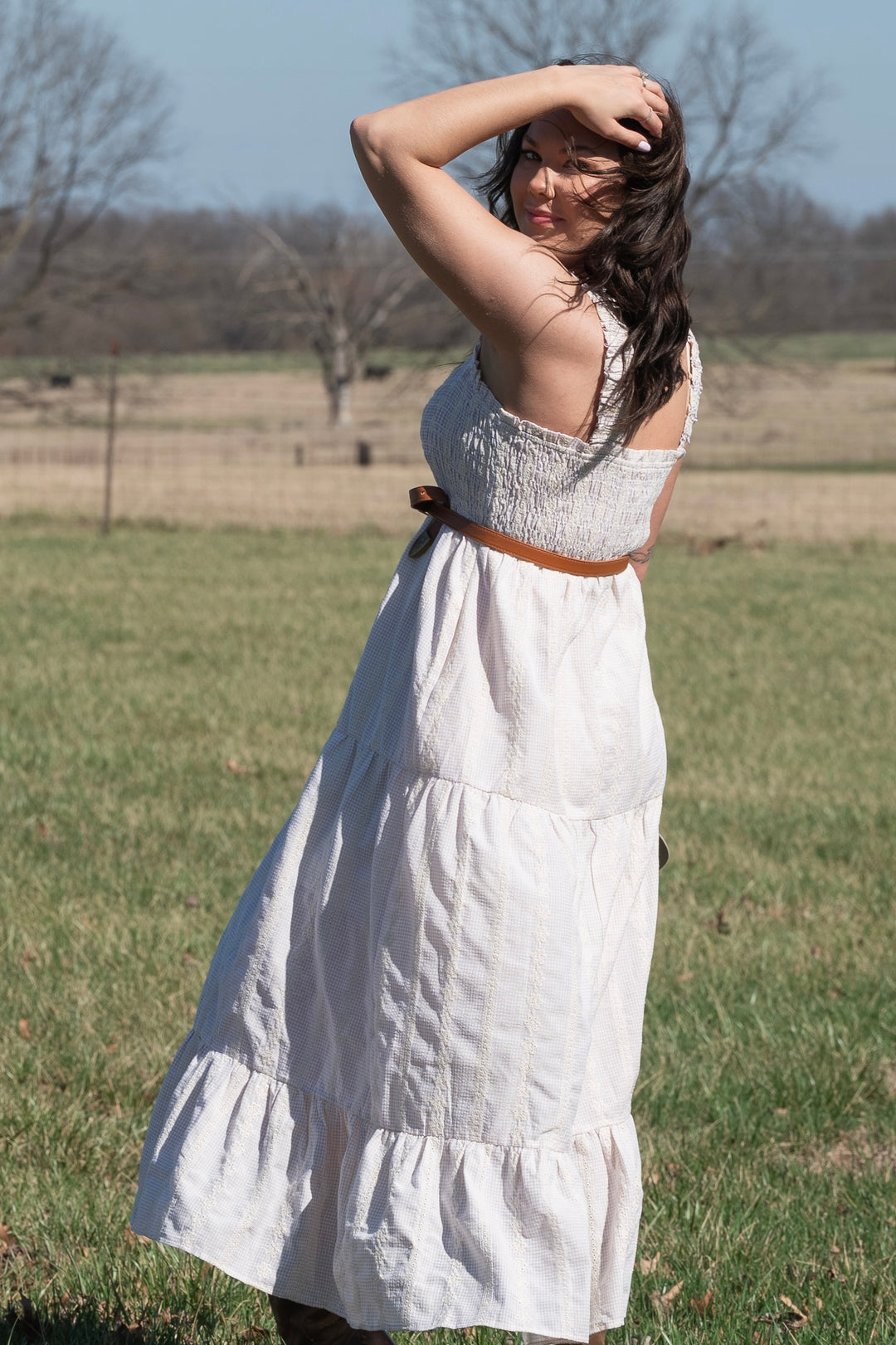 Laurel Gingham Maxi Dress