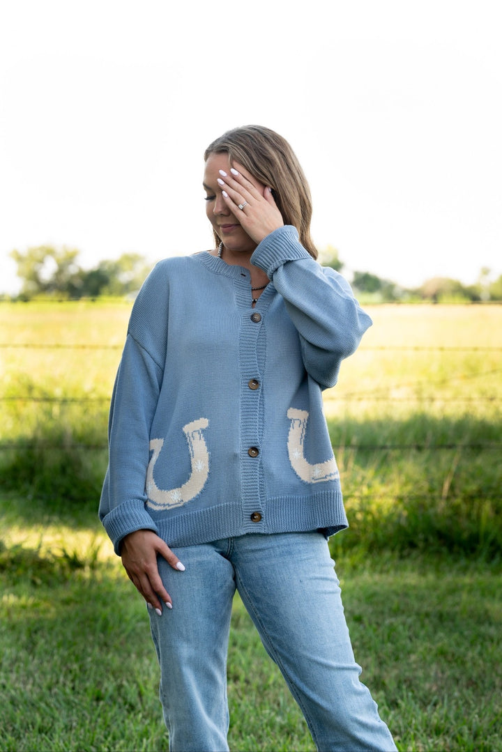 Bailey Horseshoe Cardigan - Lunabelle West