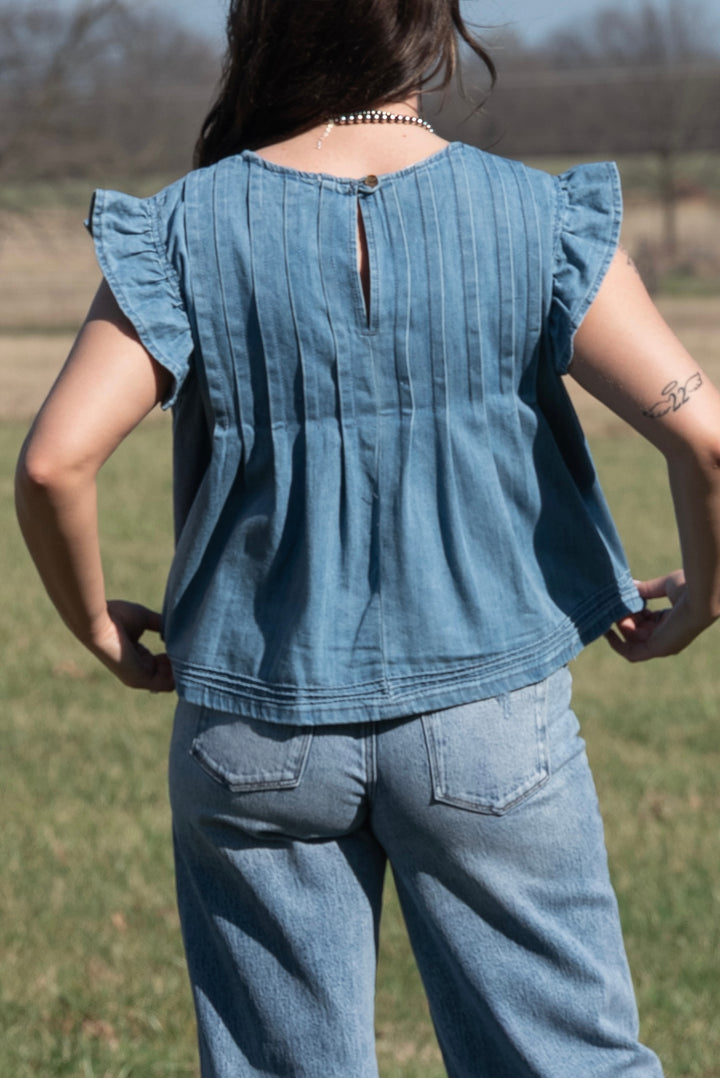 Willa Denim Top