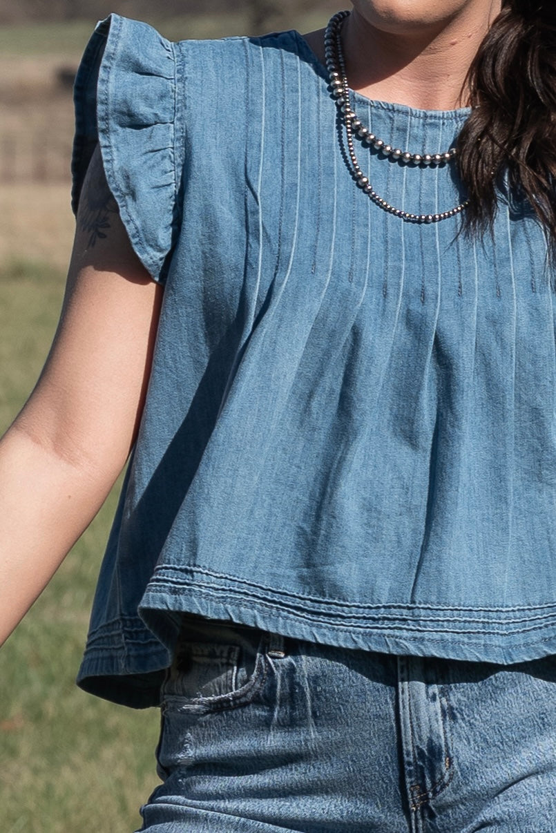 Willa Denim Top