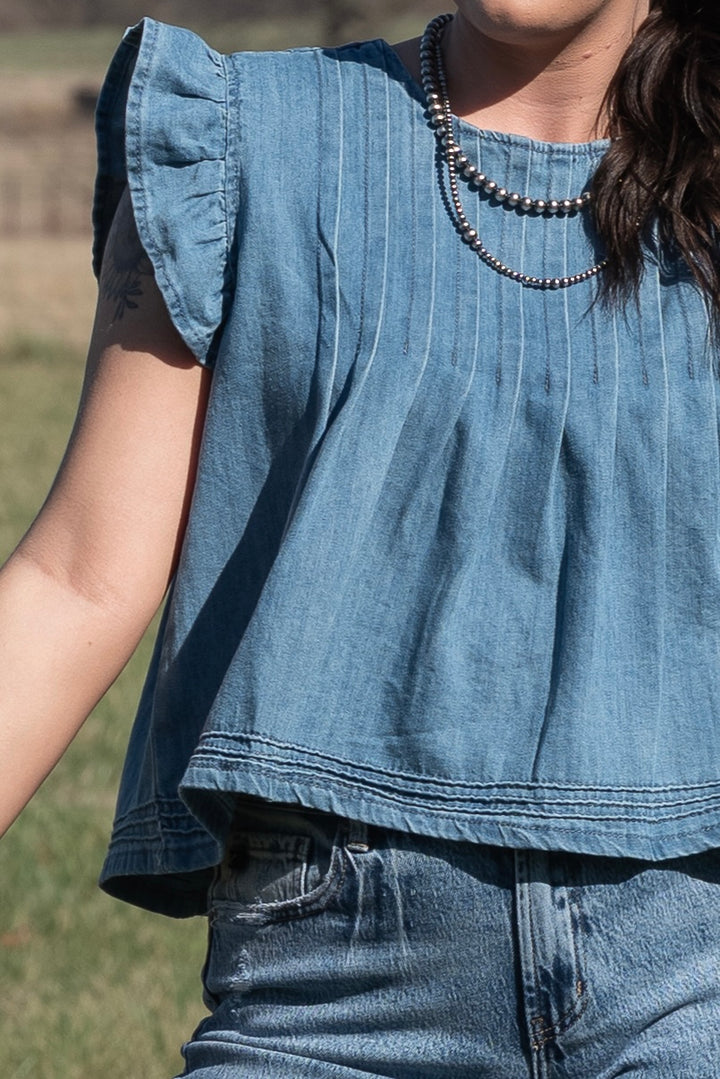 Willa Denim Top