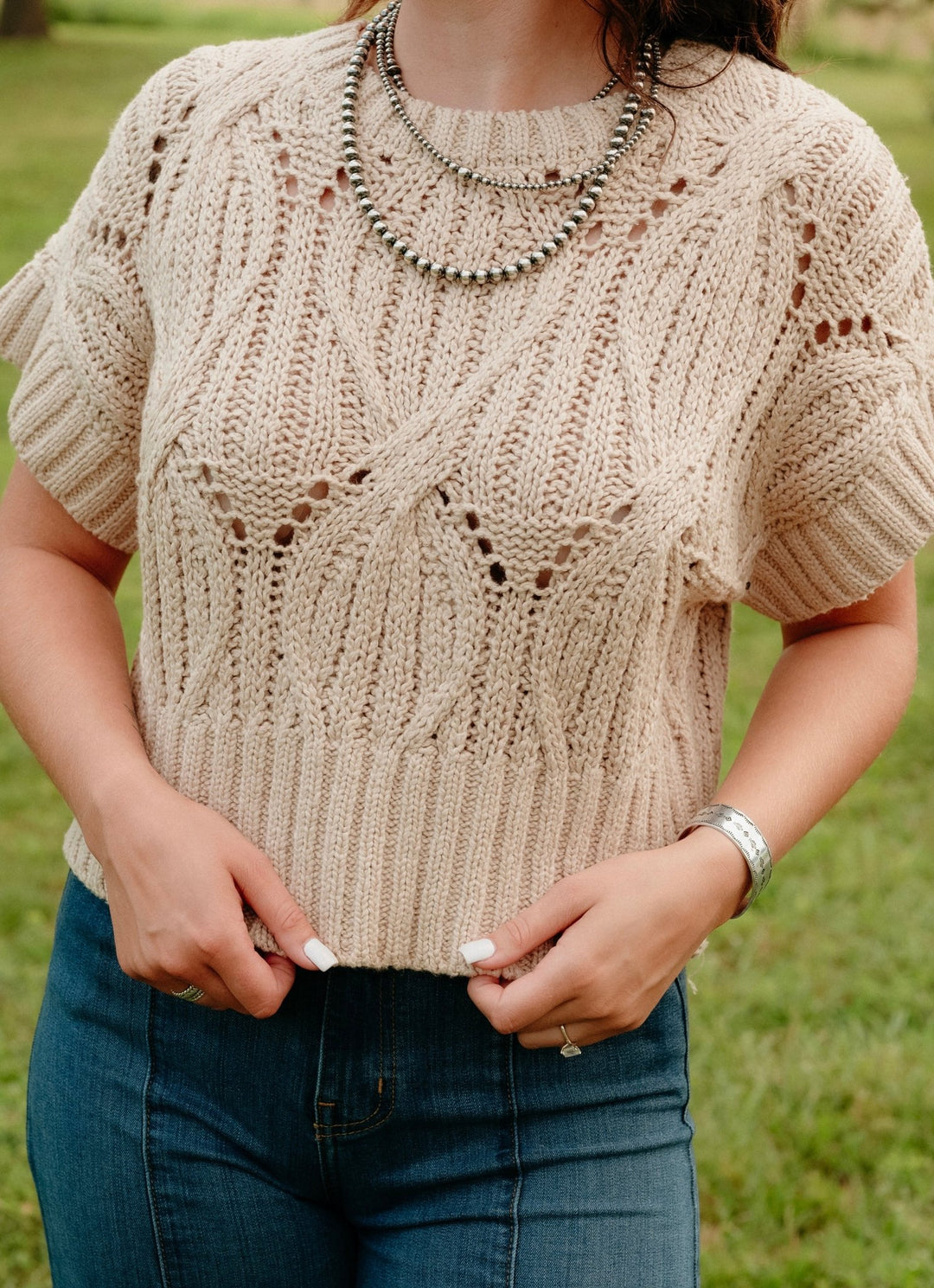 Tipton Crochet Sweater - Lunabelle West