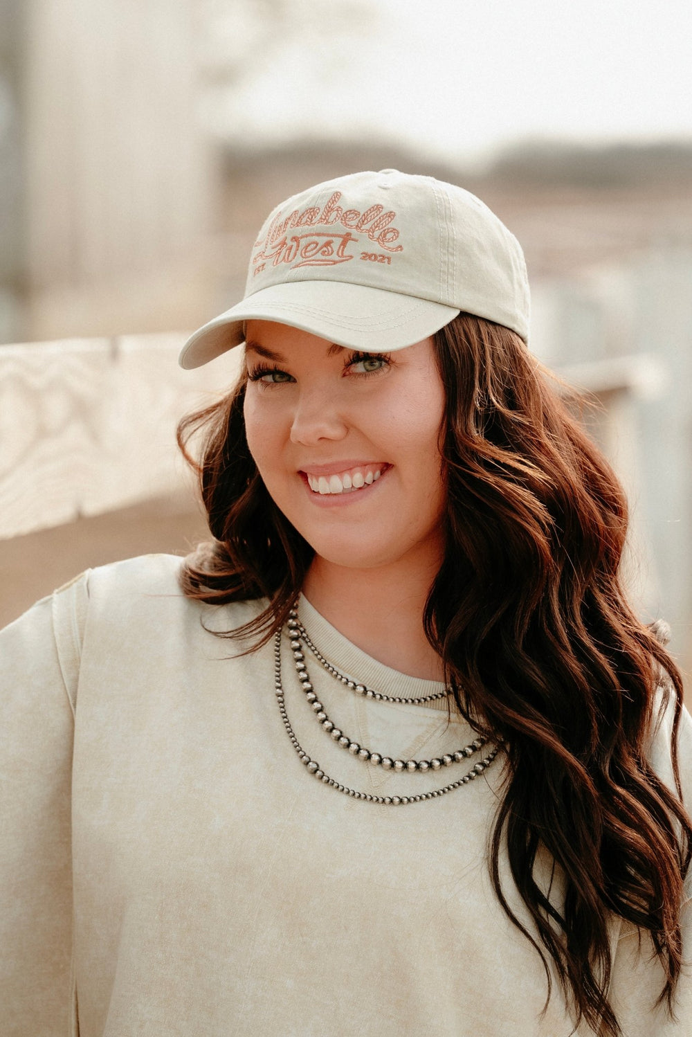 LW Logo Hat (Stone) - Lunabelle West