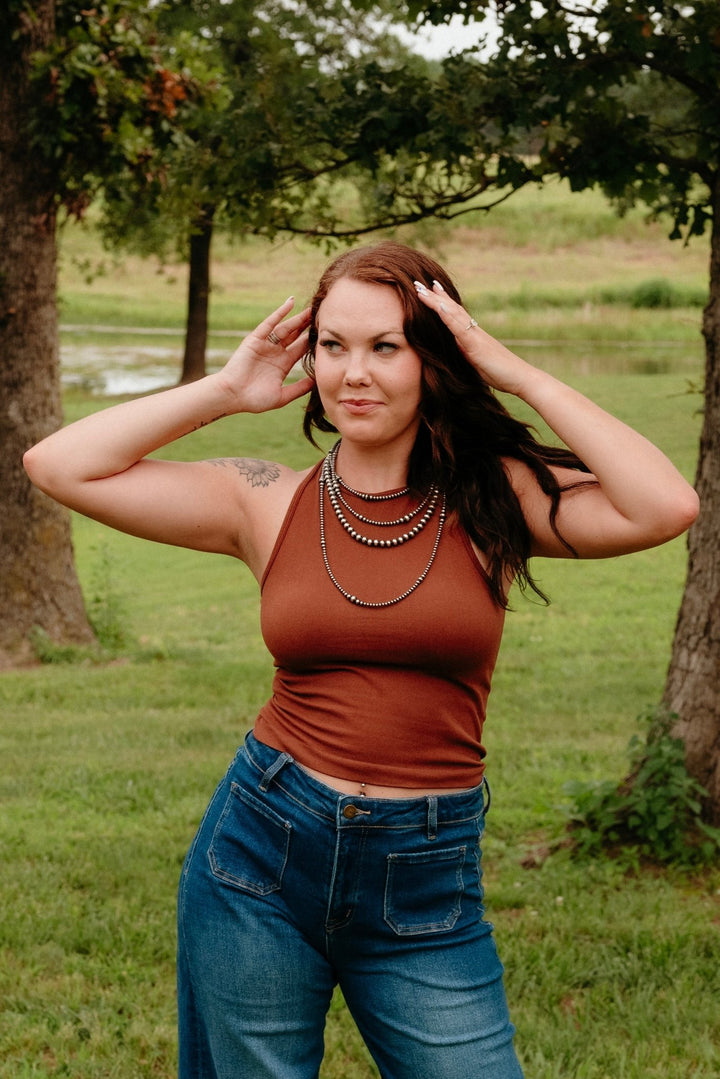 Macon Tank Top in Spice - Lunabelle West
