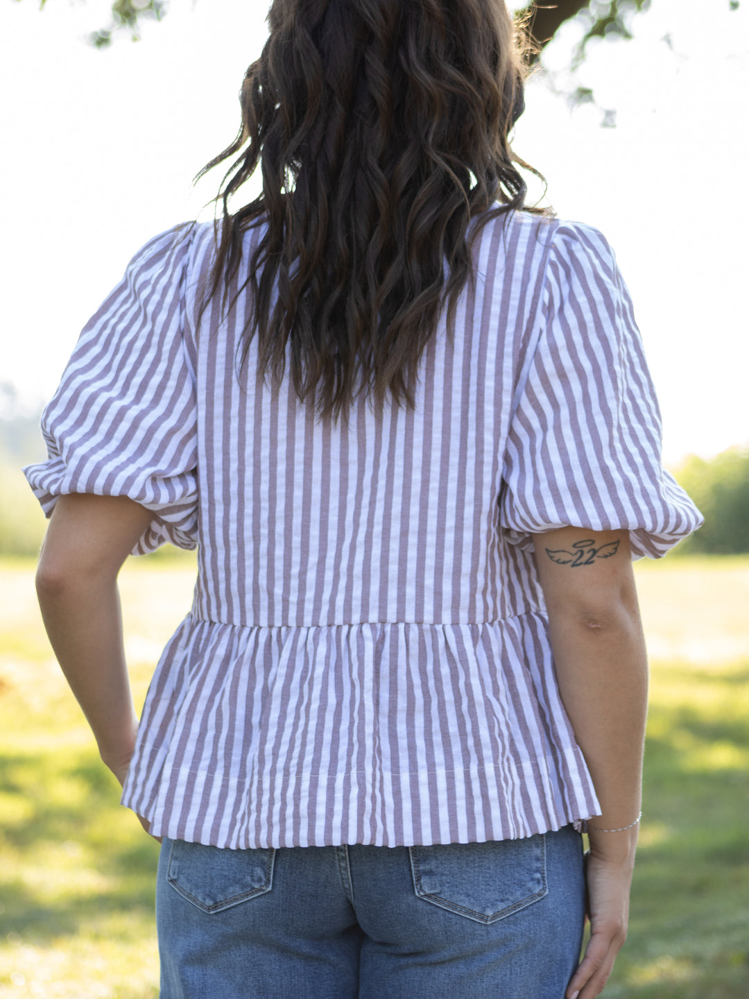 Saffron Tie Front Top