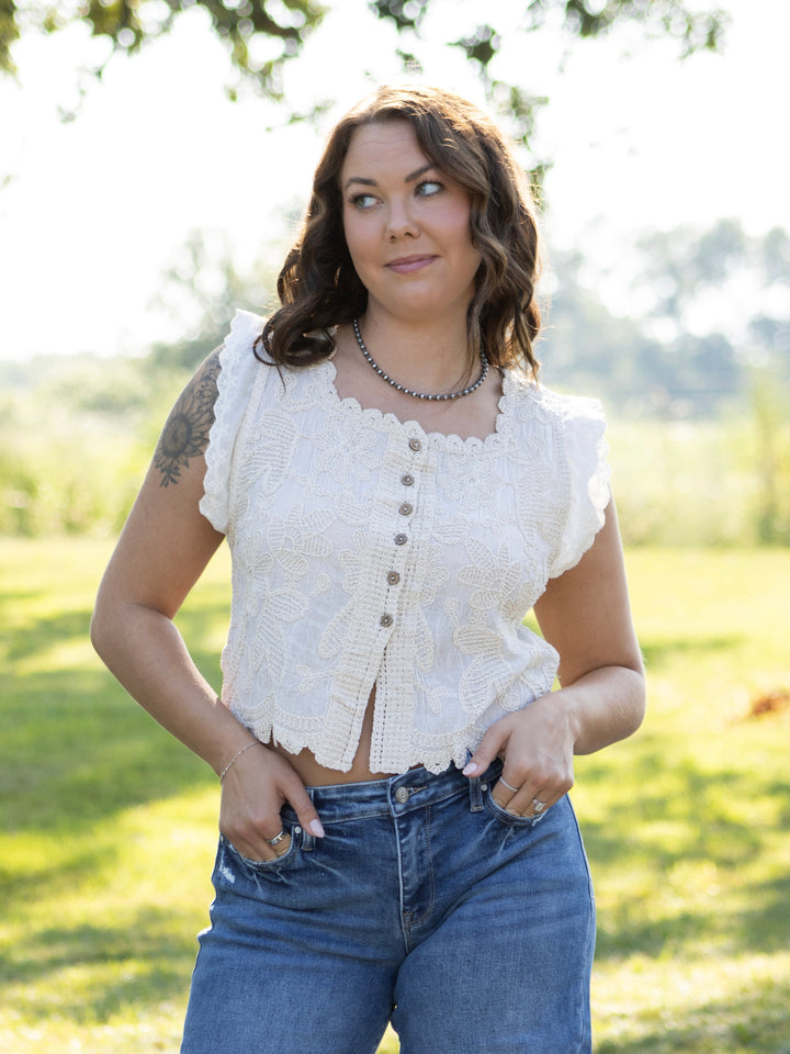 Orla Embroidered Top