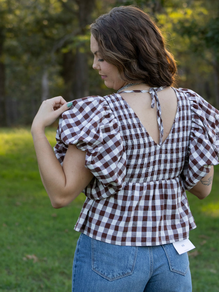 Maisie Gingham Top