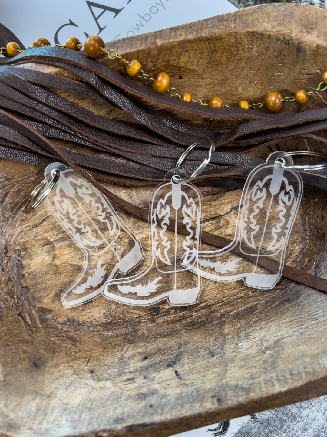 Cowboy Boot Keychain - Lunabelle West