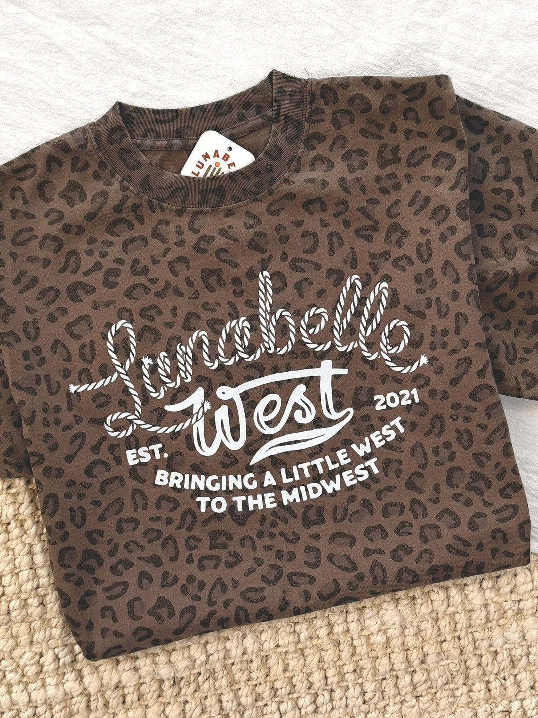 LW Logo Leopard Tee - Lunabelle West