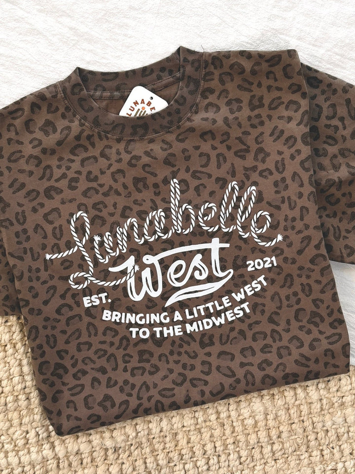 LW Logo Leopard Tee - Lunabelle West
