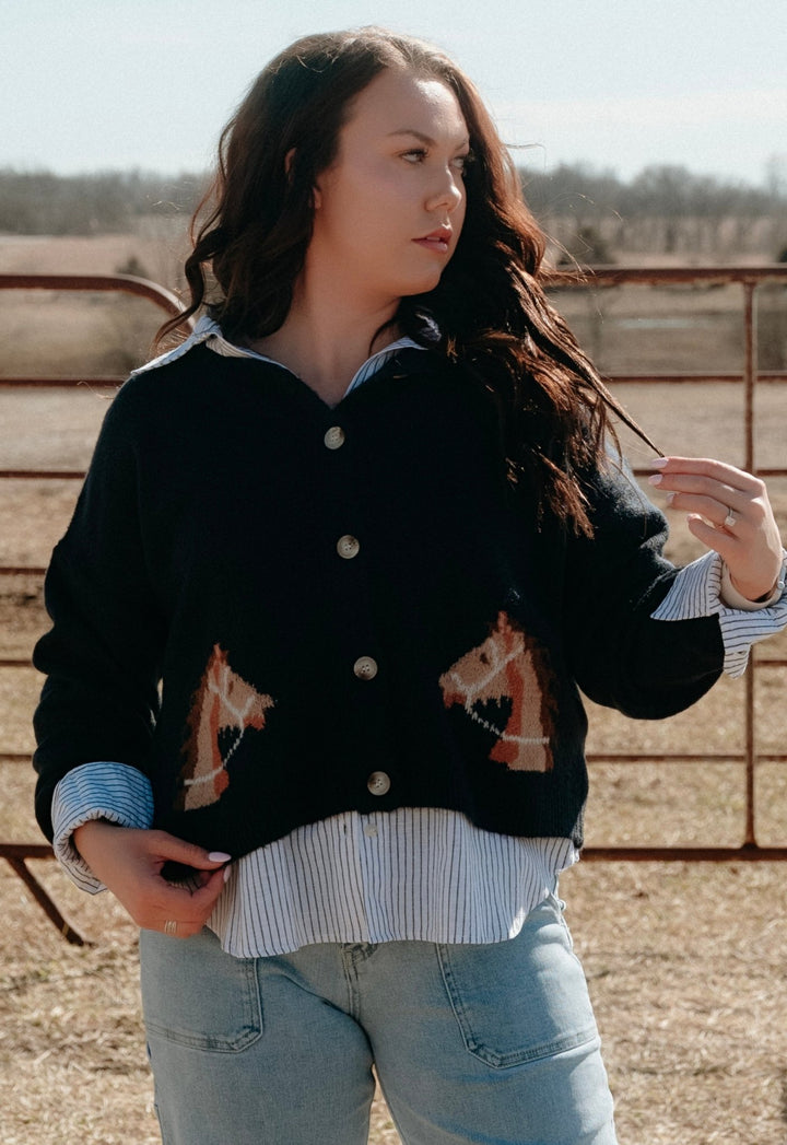 Equestrian Dream Cardigan - Lunabelle West