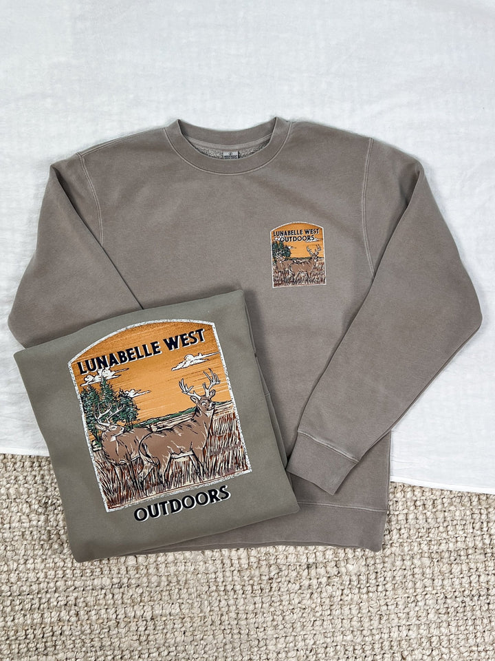 Buck Sunrise Crewneck - Lunabelle West