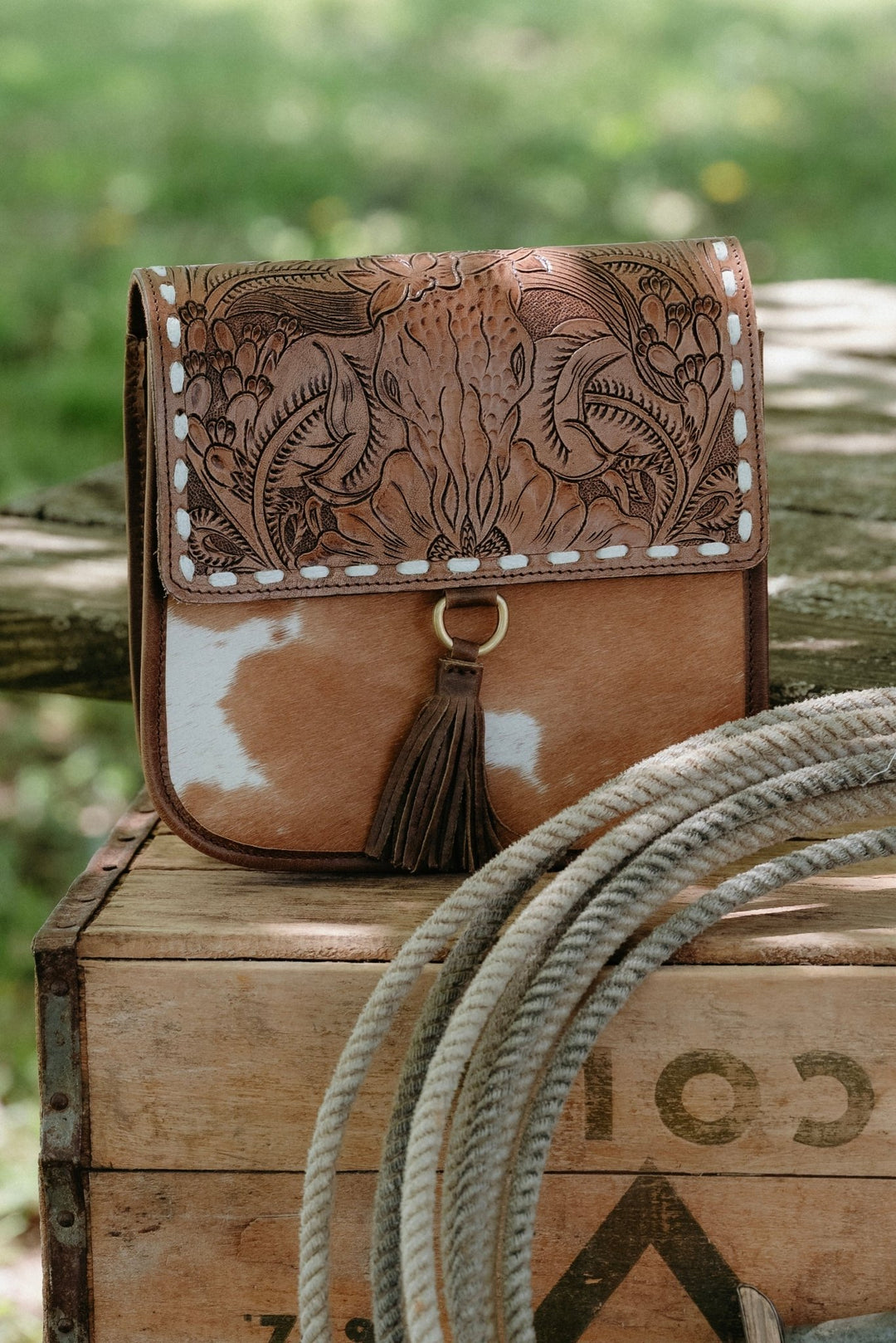 Tessa Leather Purse - Lunabelle West