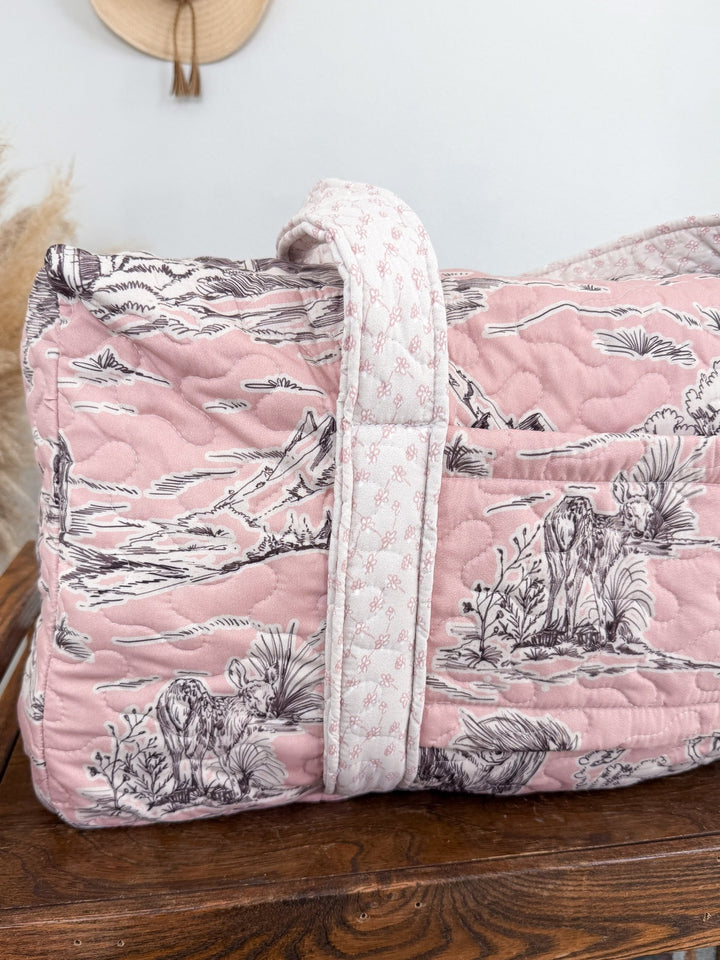 Silver Canyon Quilted Duffel Bag - Lunabelle West