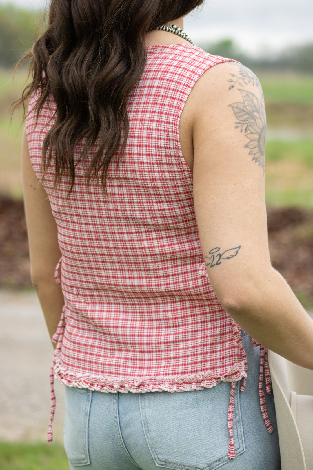 Margot Checkered Top