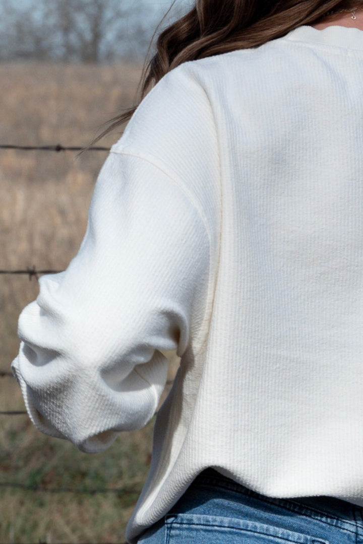 Colter Corded Crewneck