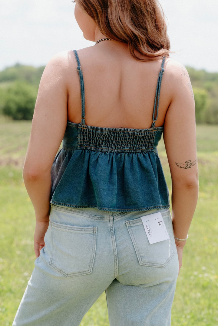 Ander Denim Top - Lunabelle West