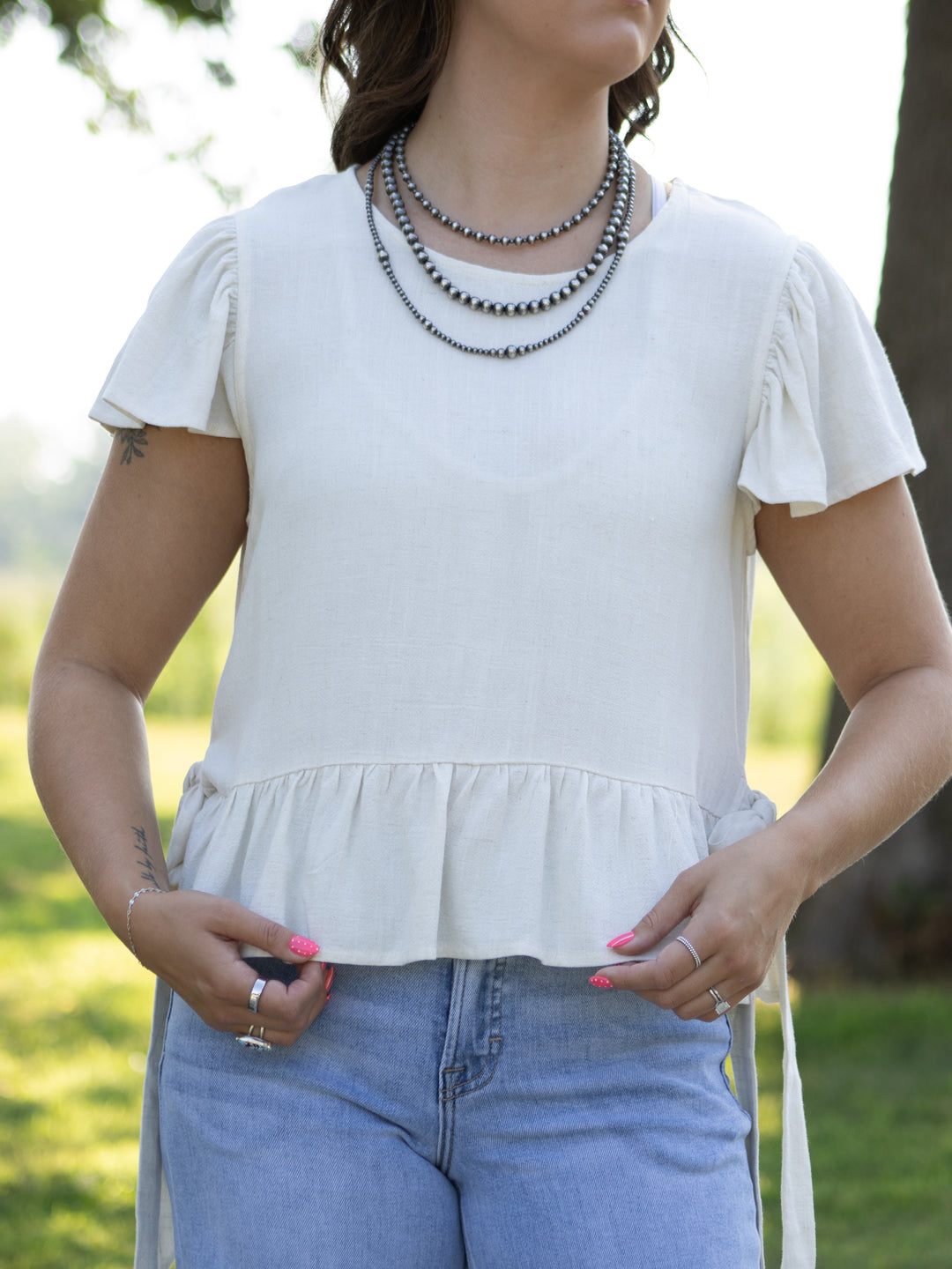 Laurel Flutter Sleeve Top