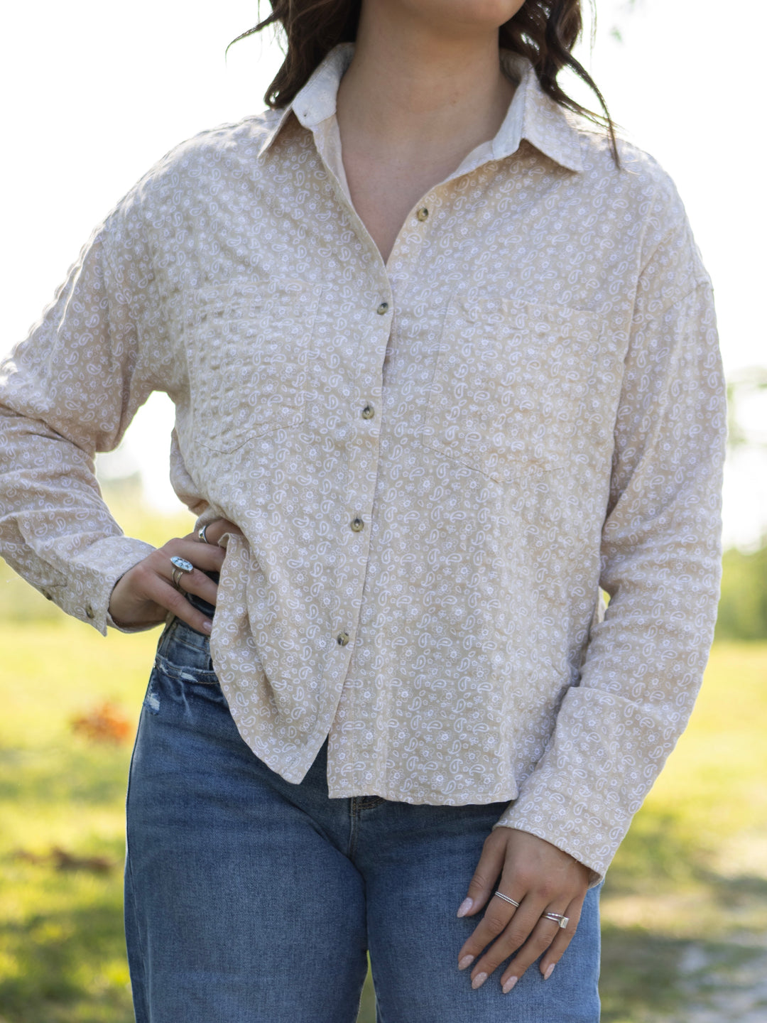 Harvest Paisley Button Down