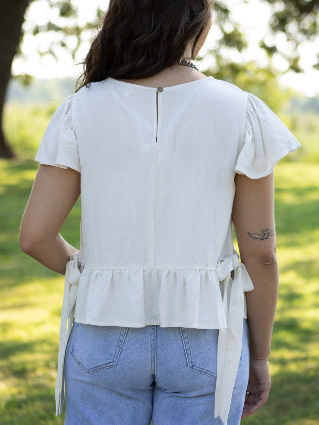Laurel Flutter Sleeve Top