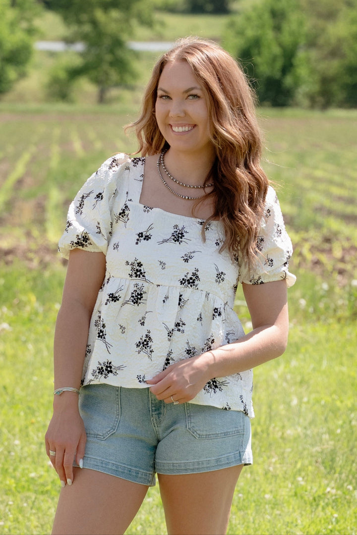 Juniper Textured Top - Lunabelle West