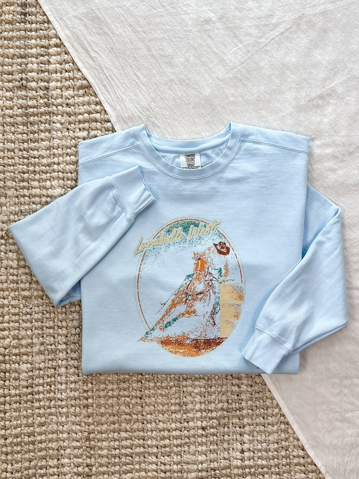 Barrel Racer Crewneck - Lunabelle West