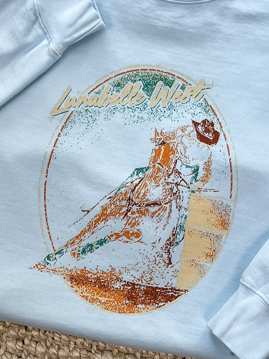Barrel Racer Crewneck - Lunabelle West