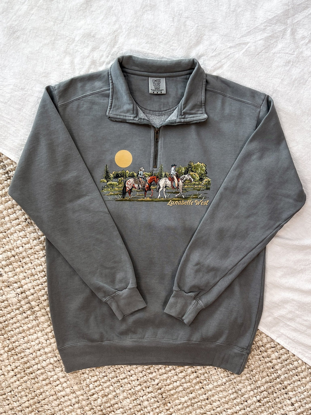 Home Sweet Home Quarter Zip - Lunabelle West