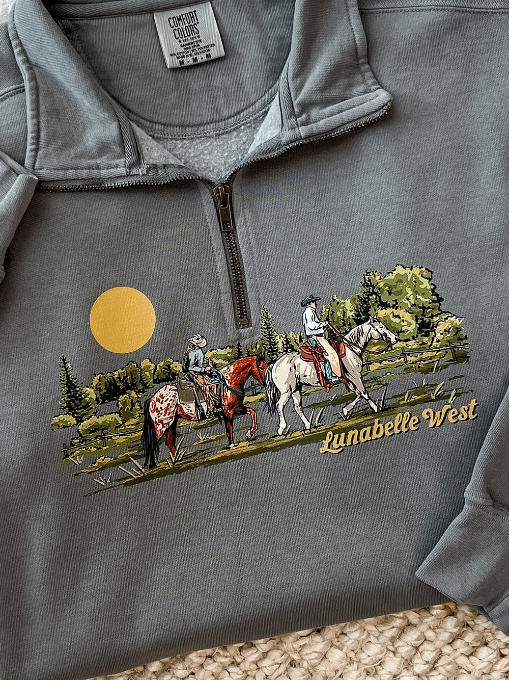 Home Sweet Home Quarter Zip - Lunabelle West