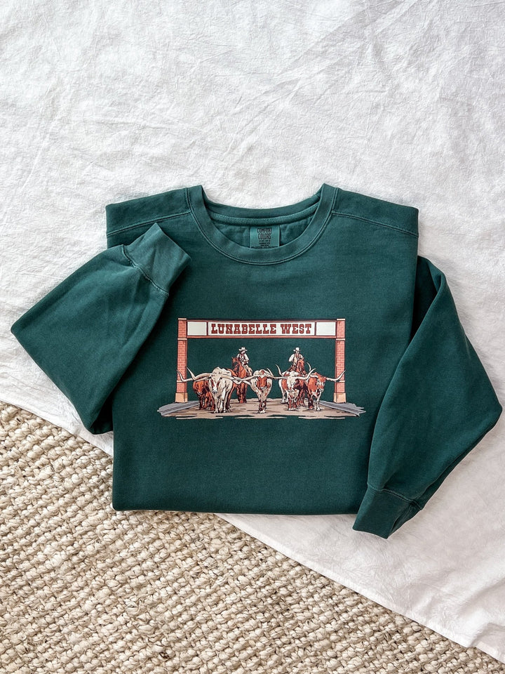 Stockyards Crewneck - Lunabelle West