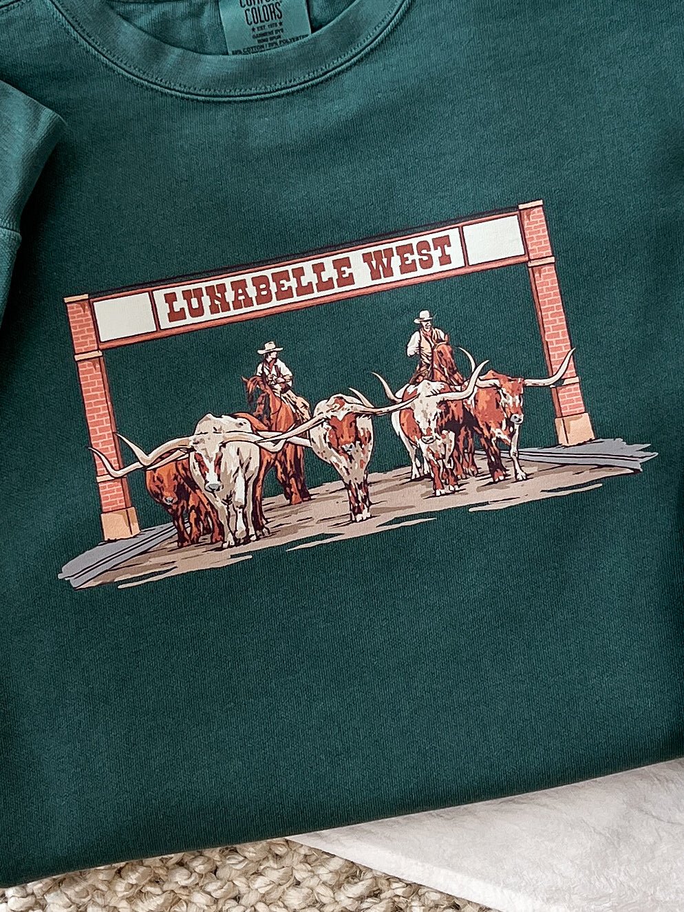 Stockyards Crewneck - Lunabelle West
