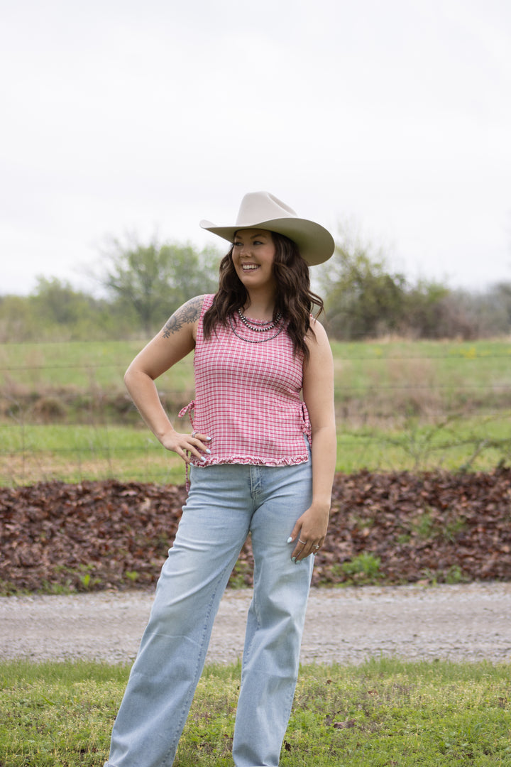 Margot Checkered Top