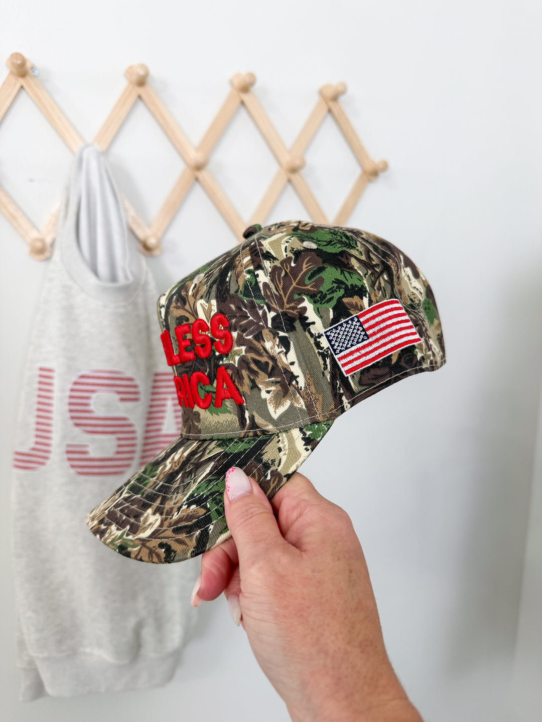 God Bless America Trucker Hat