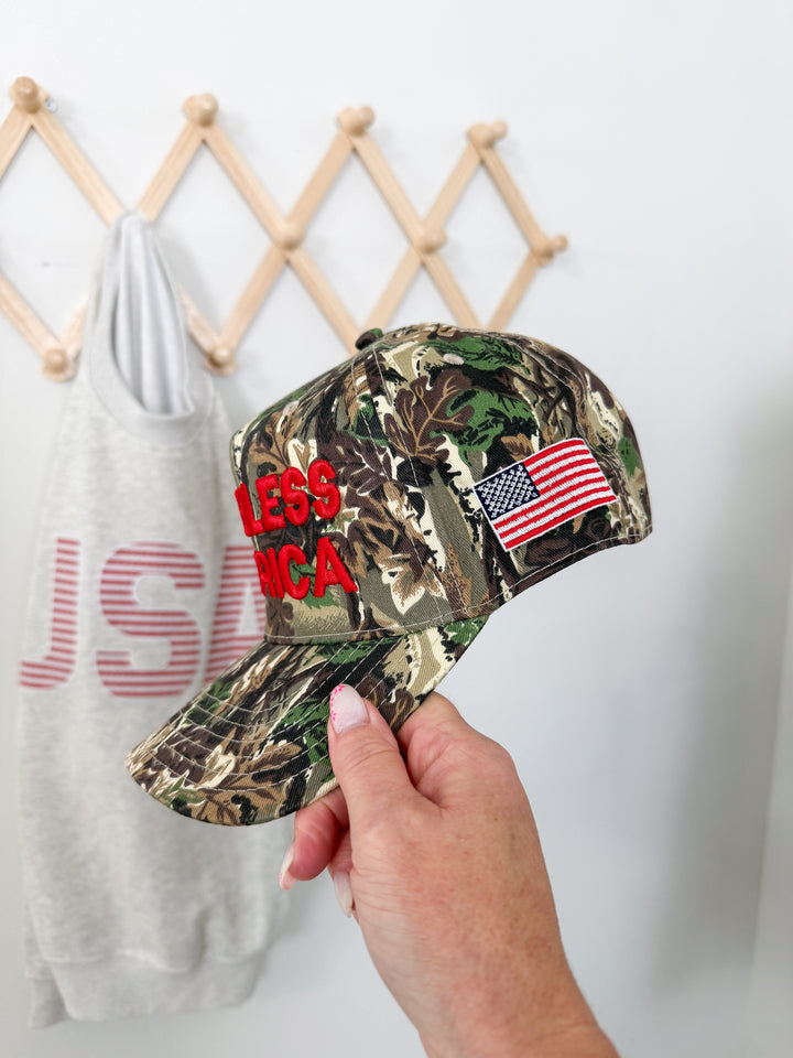 God Bless America Trucker Hat
