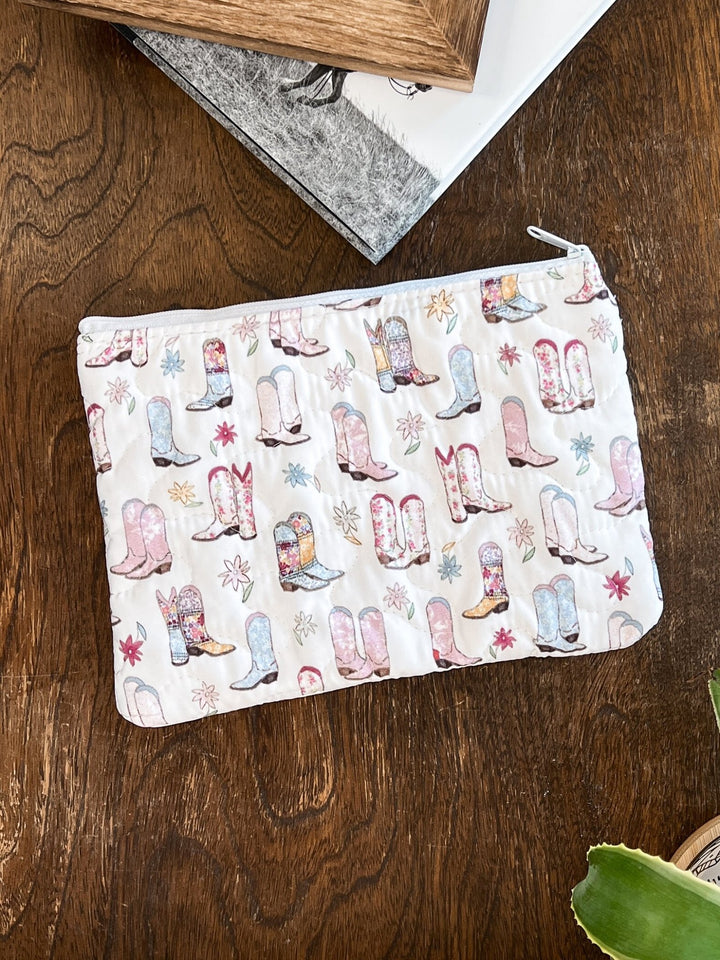 Howdy Quilted Makeup Bag - Lunabelle West