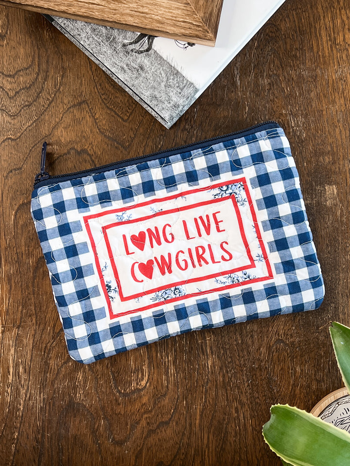 Cowgirls Quilted Makeup Bag