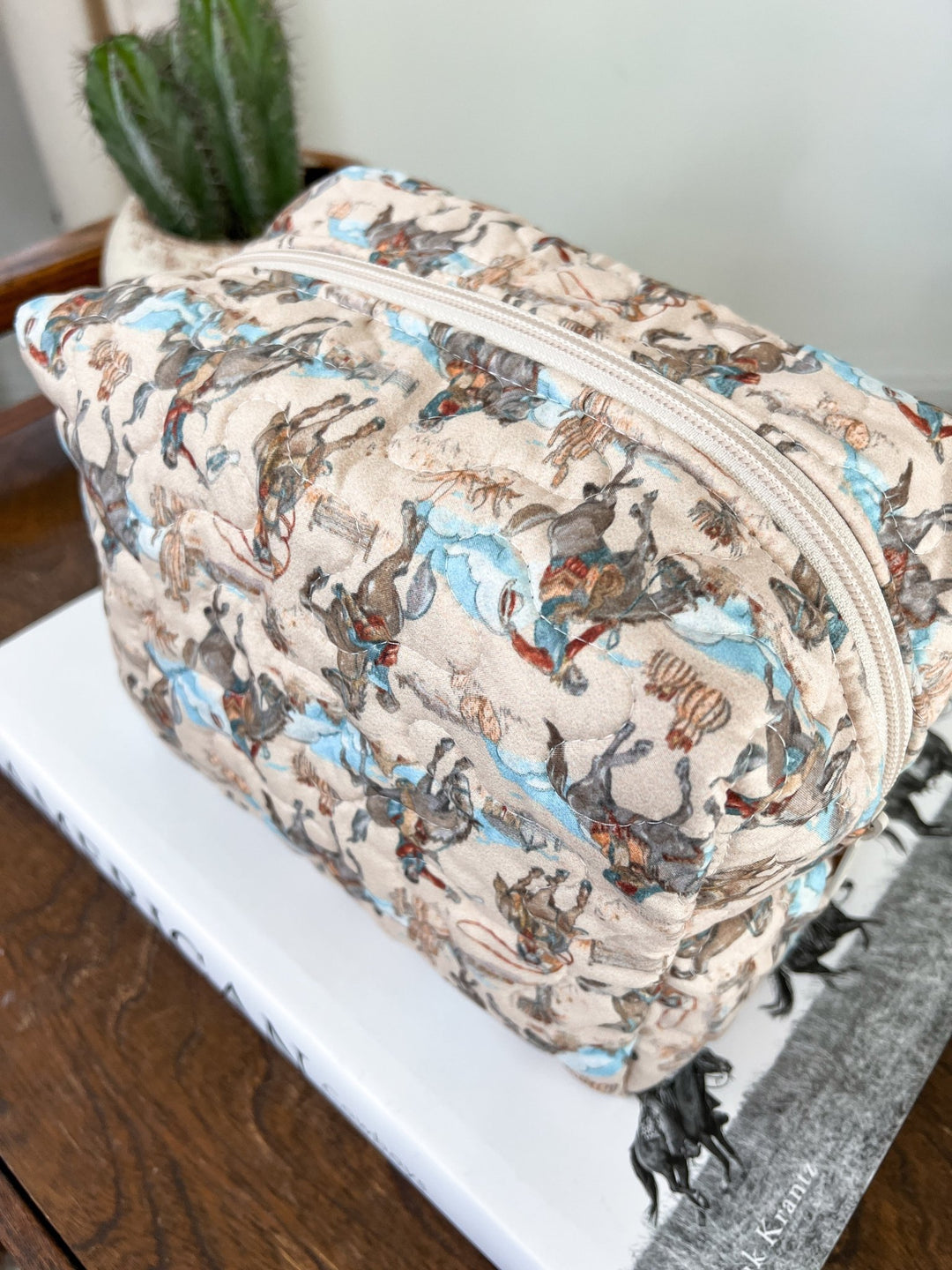 Laramie Quilted Makeup Bag - Lunabelle West