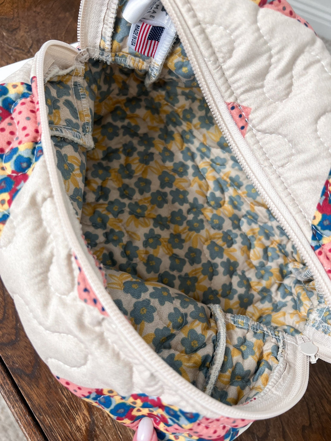 Patchwork Quilted Makeup Bag - Lunabelle West
