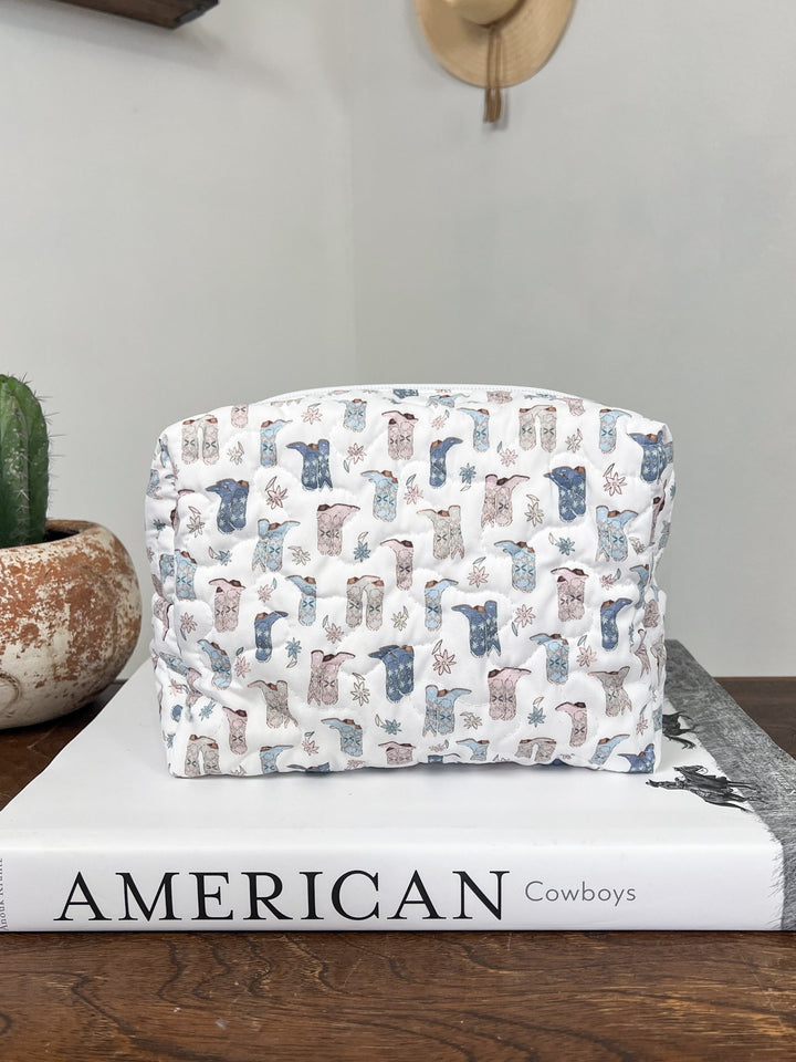 Sheridan Quilted Makeup Bag - Lunabelle West