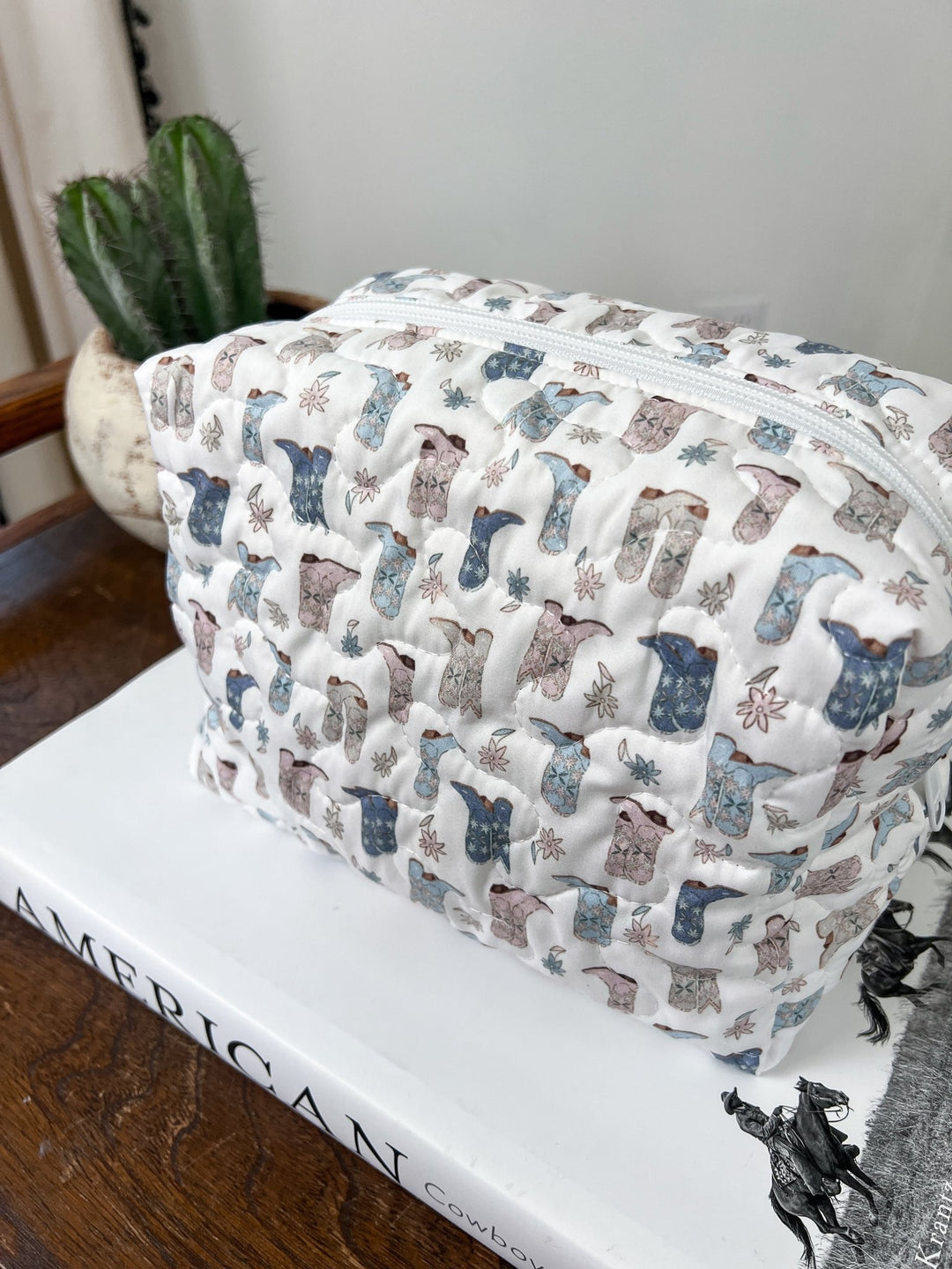 Sheridan Quilted Makeup Bag - Lunabelle West