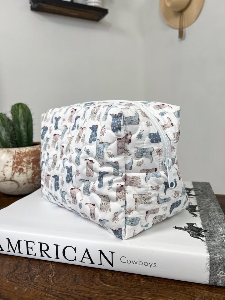 Sheridan Quilted Makeup Bag - Lunabelle West