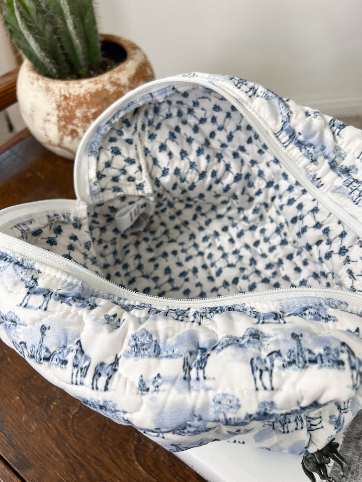 San Antonio Quilted Makeup Bag - Lunabelle West