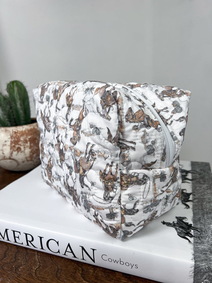Durango Quilted Makeup Bag - Lunabelle West