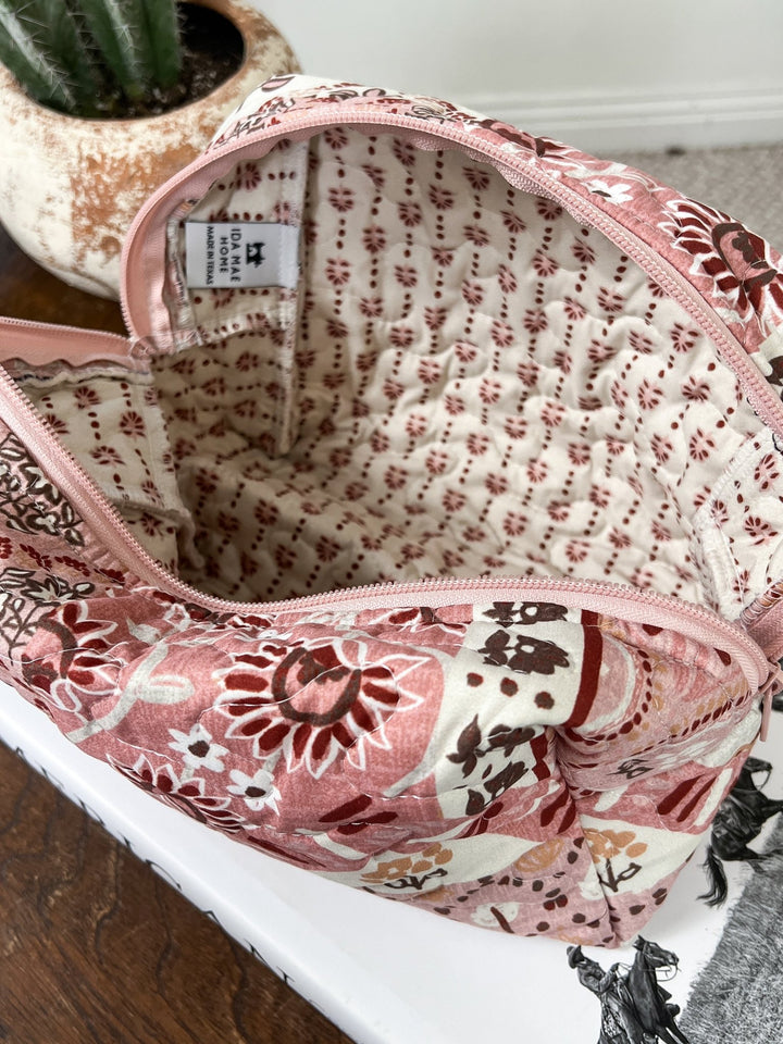 Prairie Quilted Makeup Bag - Lunabelle West